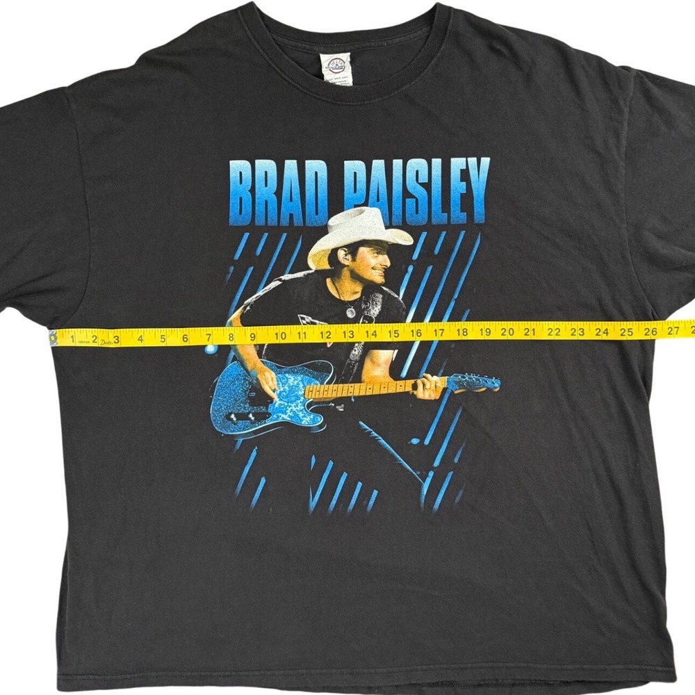 Brad Paisley Country Nation 2014 Tour T Shirt Black Graphic Country 2XL - Picture 7 of 8